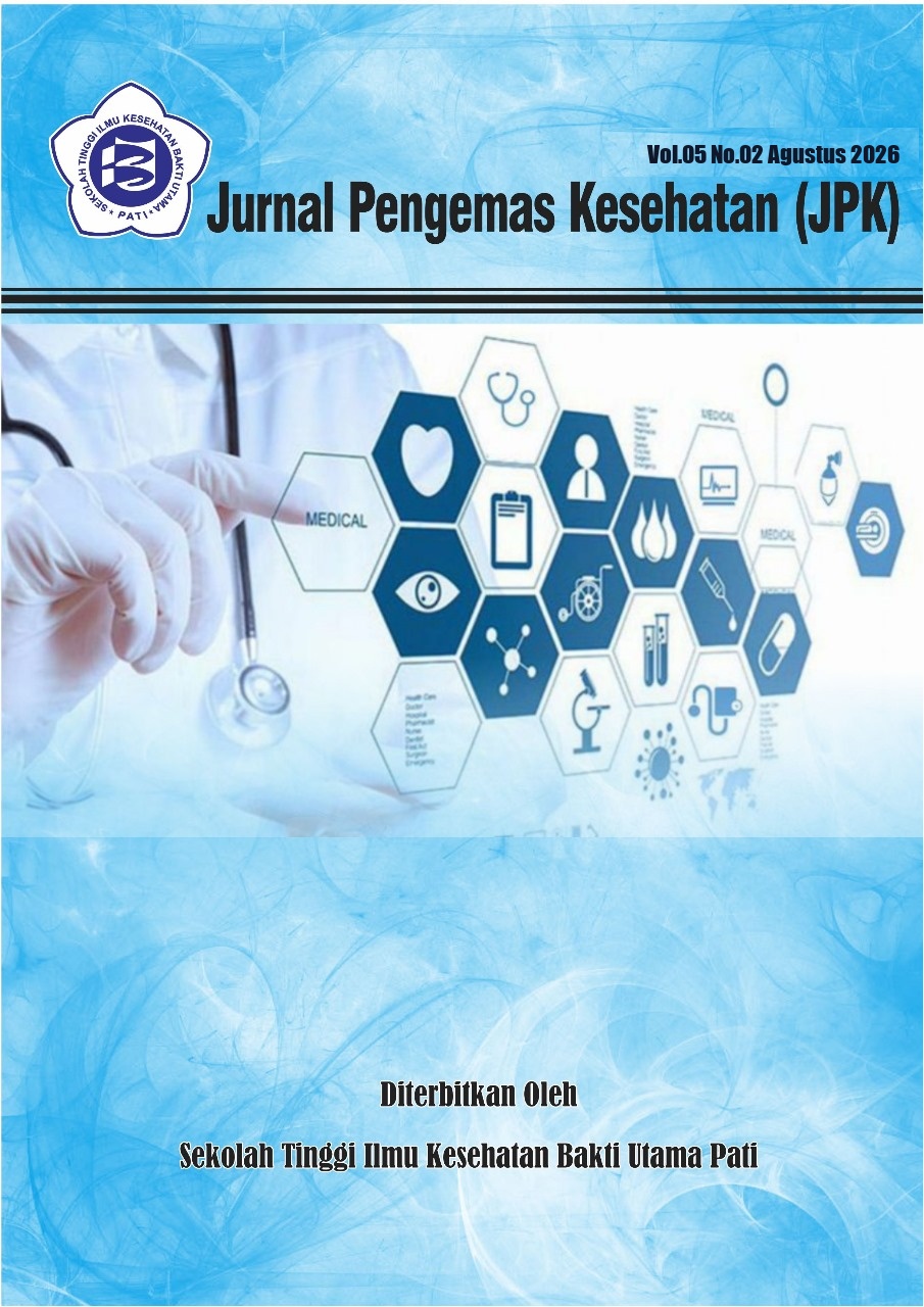 						View Vol. 5 No. 02 (2026): Jurnal Pengemas Kesehatan (JPK)
					